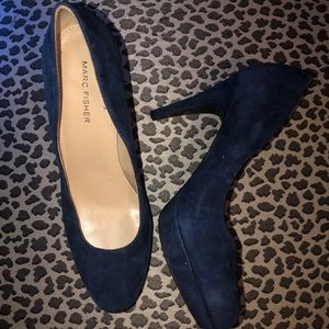 Marc Fisher Navy Heel